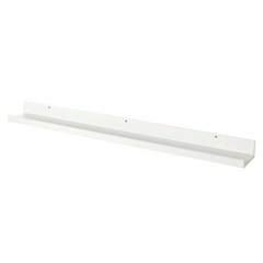【新品未使用】IKEA -イケア- MOSSLANDA -モッスランダ- アート用飾り棚　ホワイト　115cm (702.974.65)の画像