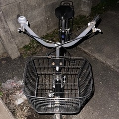無料ママチャリ、空気入れの画像