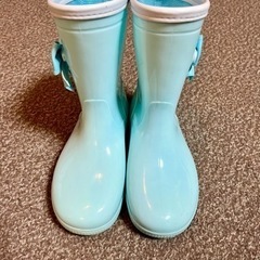 長靴　エメラルドグリーン　20cmの画像