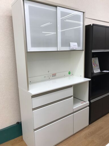 ★ジモティ割あり★ エスエークラフト レンジボード ホワイト H204×W110×D49 クリーニング済み KJ3637