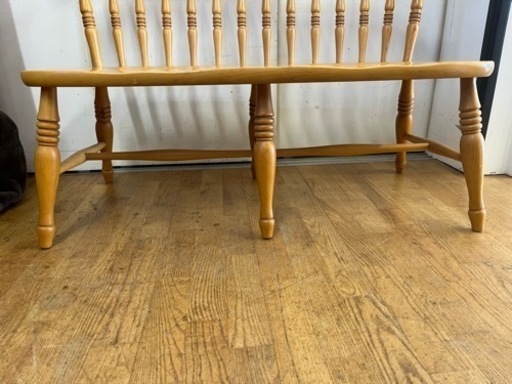 N504☆飛騨産業（キツツキ）☆2人掛けベンチ☆ベンチ☆椅子☆幅1050mm