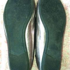 made for you comfort & relexingリボン付きフラットシューズ サイズM 23～23.5cm ゴールドの画像