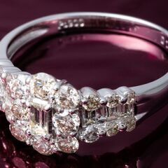 Pt900 ダイヤモンド リング 品番r22-150の画像