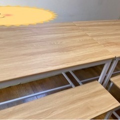 ダイニングテーブル ベンチチェア 2set