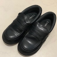 フォーマルシューズ 21㎝ キッズ 男の子 黒 ローファー HE...