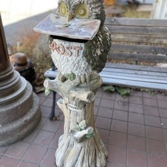 🦉ふくろうポスト　フクロウ陶器置き物　