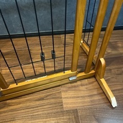 リッチェル ペット用 木製おくだけドア付ゲート S ブラウン S サイズの画像