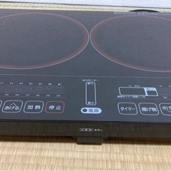 YAMAZEN 山善 2口IHクッキングヒーター IH調理器 YEK-1456G-2の画像
