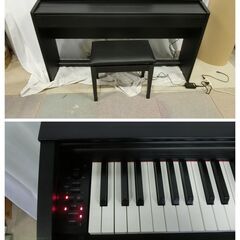 2022年製　美品■CASIO/カシオ Privia/プリヴィア 電子ピアノ 88鍵盤/3本ペダル PX-770BN 椅子付き の画像