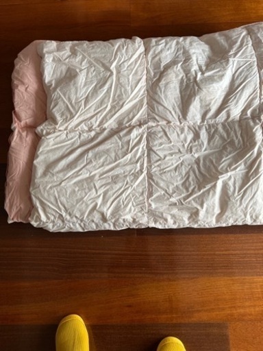 薄型　羽毛布団　美品