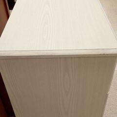★ジモティ割あり★ ㈱ティアイアイ チェスト アイボリー H85.5×D39×W59 クリーニング済み TJ2948の画像
