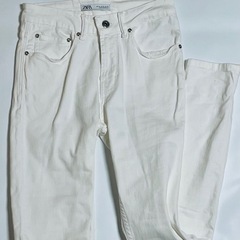 ZARA パンツスキニー　ホワイト　M