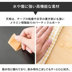 【新品、値下げ】デスク(ブラウン)の画像