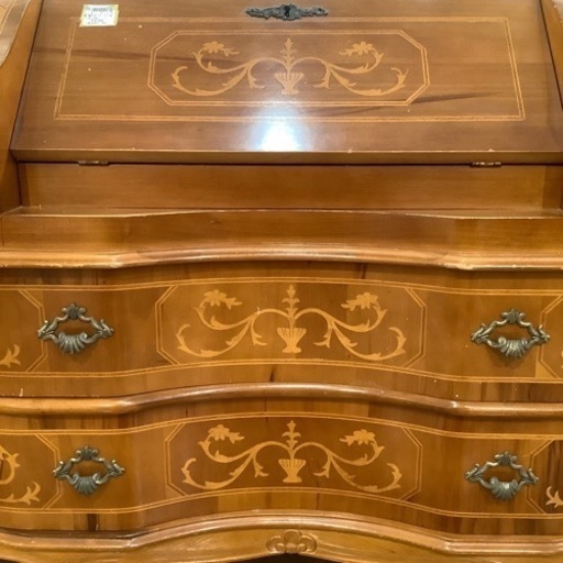 トレファク神戸南店】ライティングビューロー アンティーク調 鍵つき