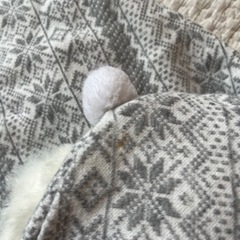 COMME CA ISMコムサイズム　ベビーポンチョ70〜80 グレーの画像