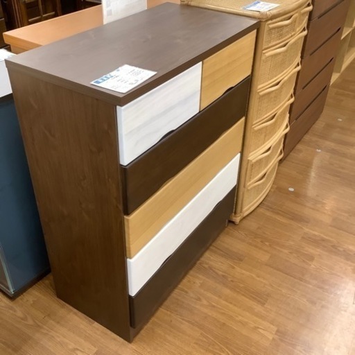 サンコウ 5段チェスト キャラメルV【トレファク 川越店】