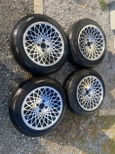 15インチ　100-4H 8J タイヤバリ山