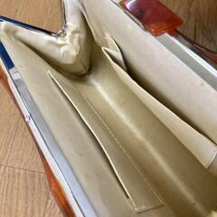 着物用バッグ　持ち手付き　クラッチバッグ　アンティークの画像