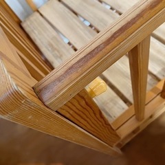 ベビーベッド 木製 70×120 収納付 レギュラーサイズの画像