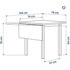 【急募】IKEA ノルドヴィーケン ダイニング テーブルセットの画像