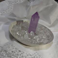 【新品】浄化セット (アメジストポイント)虹あり ①  の画像