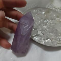 【新品】浄化セット  (アメジストポイント)虹あり ②の画像