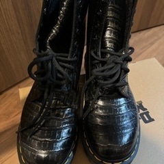 【値下げ】ドクターマーチン1460 W ワイルドクロコエンボス レースアブーツ Dr.Martens ドクターマーチン レディース 1460 W ワイルドクロコ