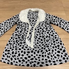 中古90cm ドット柄ワンピース