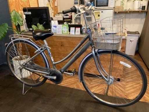 【SALE！11月29日まで当店の全商品表示価格から¥1000引き！ブリヂストン　アルベルト】LEDオートライト　内装5段　27インチ自転車　シルバー