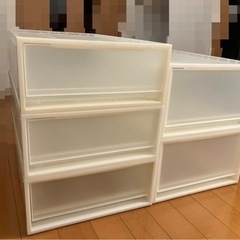 取引中_無印良品　衣装ケース大・小(計5つ)の画像