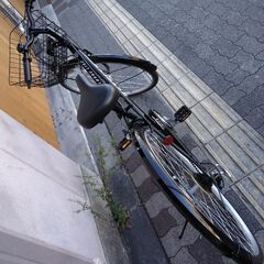 MUGELLO[ムジェロ]27吋 シティーサイクル 外装6段/LEDオート/ブラックの画像