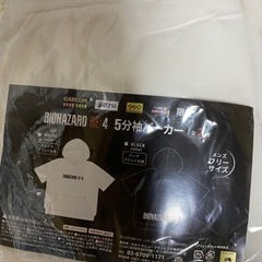 BIOHAZARD RE:4 5部袖パーカー　ホワイトの画像