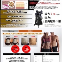 【保証付】電磁パルス4箇所同時　痩身筋トレマシン、骨盤底筋パッド付きの画像
