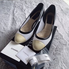 【12月まで】シャネル パンプス 37[約23.5cm] メッシ...