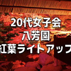 20代女子限定｜八芳園のライトアップされた日本庭園「RED GA...