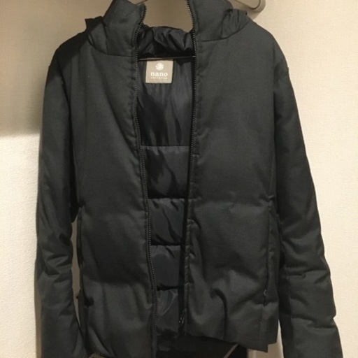 ナノユニバース　西川ダウン　濃グレーM