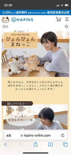 ぴょんぴょん真似っこ猫