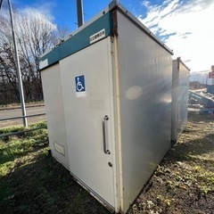 残り1台★仮設トイレ　広いトイレ　キャンプや農作業などに　コンテ...