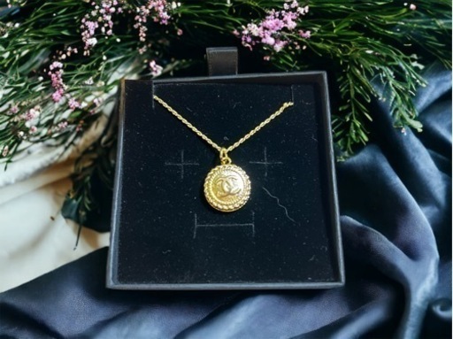 商品No7 CHANEL ボタンネックレス18金　S925 新品ネックレス