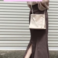 GRL グレイル ハイウエストマーメイドツイルスカート[rut596]