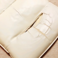 座椅子※カバー剥がれています！リメイクできる方🎵の画像