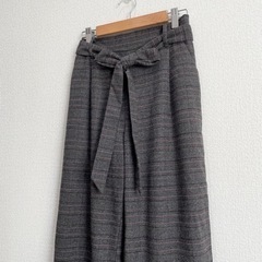 Donna Pierce ワイド　テーパード　クロップドパンツ　チェック柄の画像