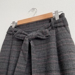 Donna Pierce ワイド　テーパード　クロップドパンツ　チェック柄の画像