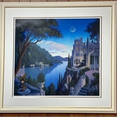 【差し上げます】【真作版画】『チェシャムーン』ジム・バックルス（大型20号）の画像