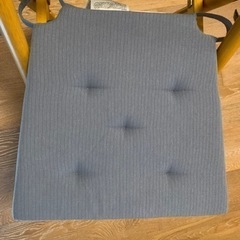 【美品】IKEA チェアパッド, グレー, 42/35x40x4...