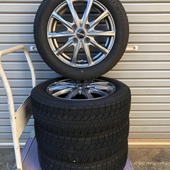 値下No.72スタッドレス155/65/R14 4H PCD100 アルミ付4本セット