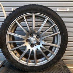 No.74スタッドレス215/45/17 5H PCD100 ア...