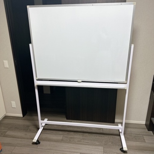 ホワイトボード 脚付き 両面 無地 W1200×H905mm WR-1290