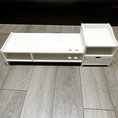 PCスタンド デスクトップスタンド モニター台 ホワイト 白 組...