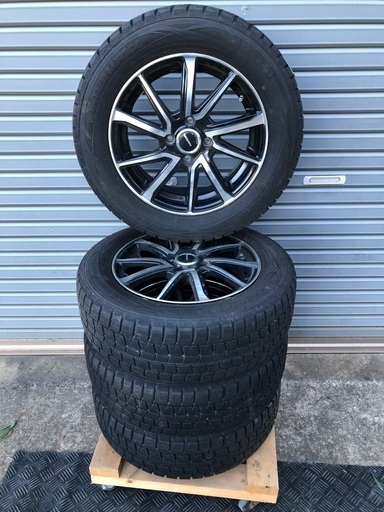 No.79スタッドレス185/65/15 4H PCD100 アルミ付4本セット